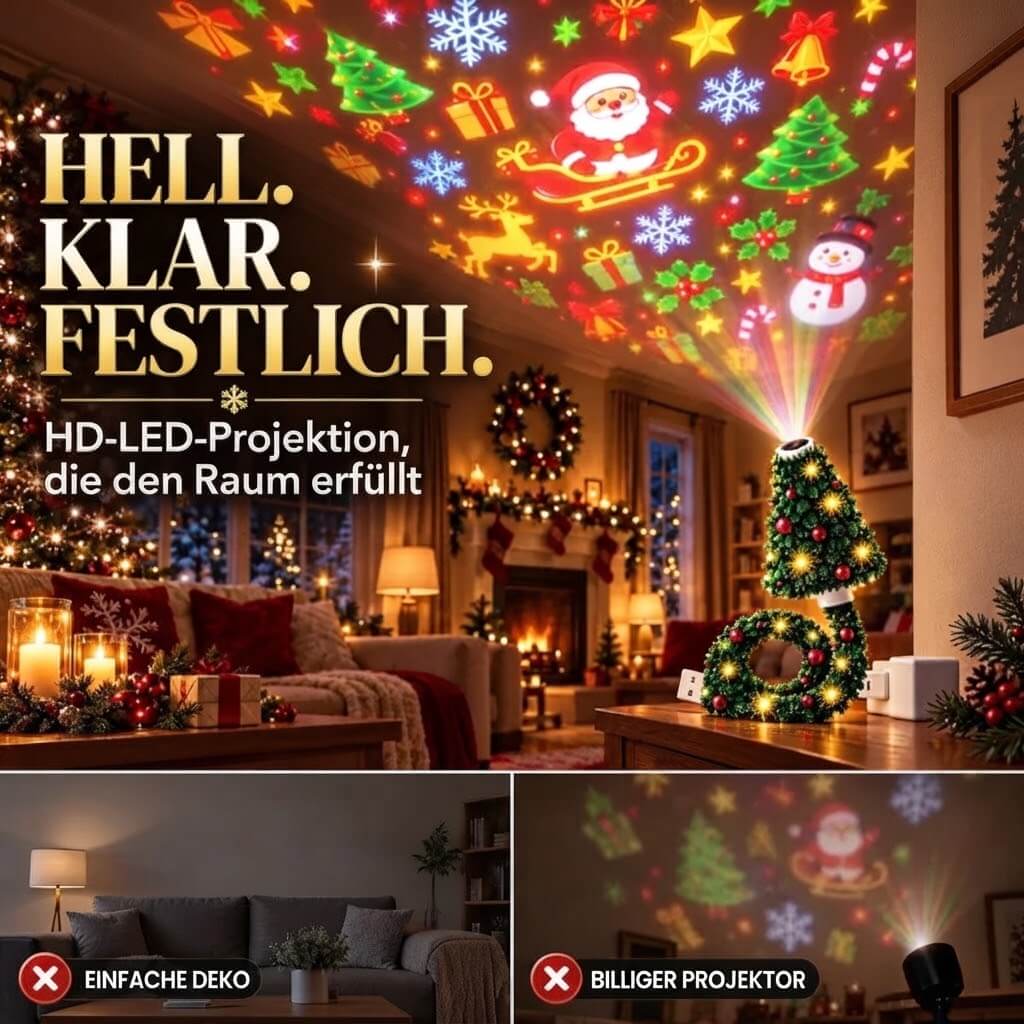Belladrm™ ZauberTanne LED Projektions-Weihnachtsbaum