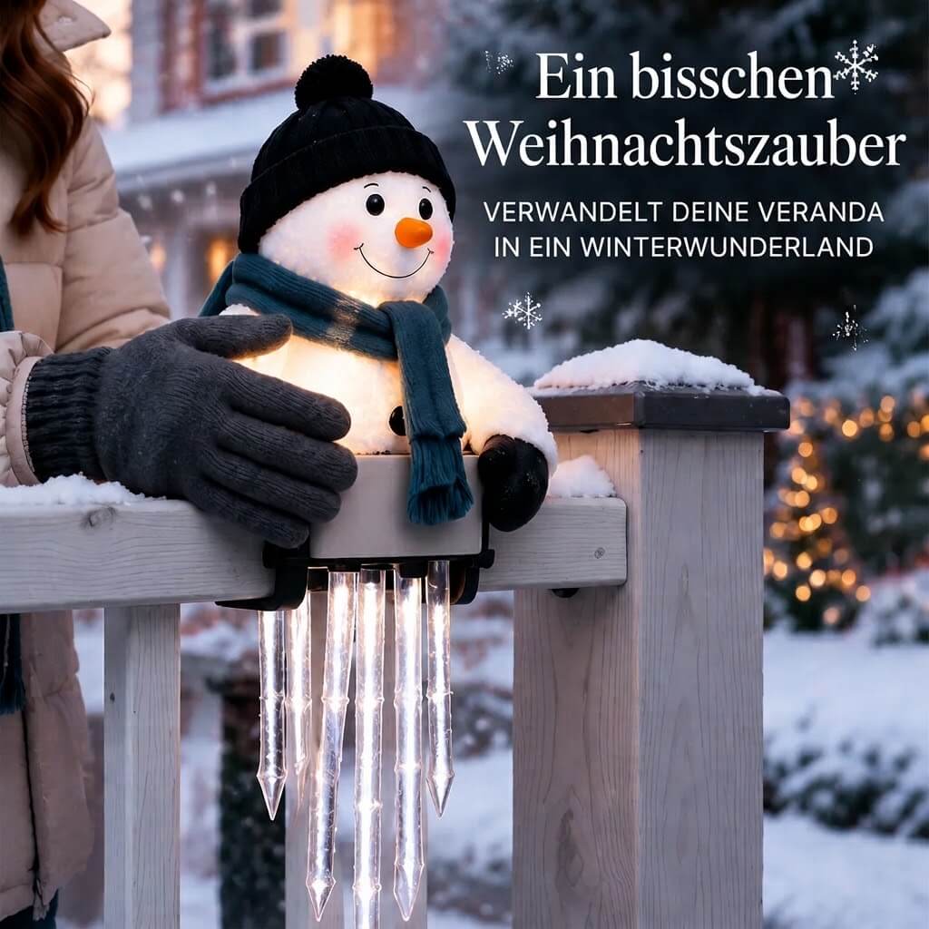 Belladrm™ FrostyFriends – Wetterfeste LED-Weihnachtsfiguren mit Eiszapfen-Licht